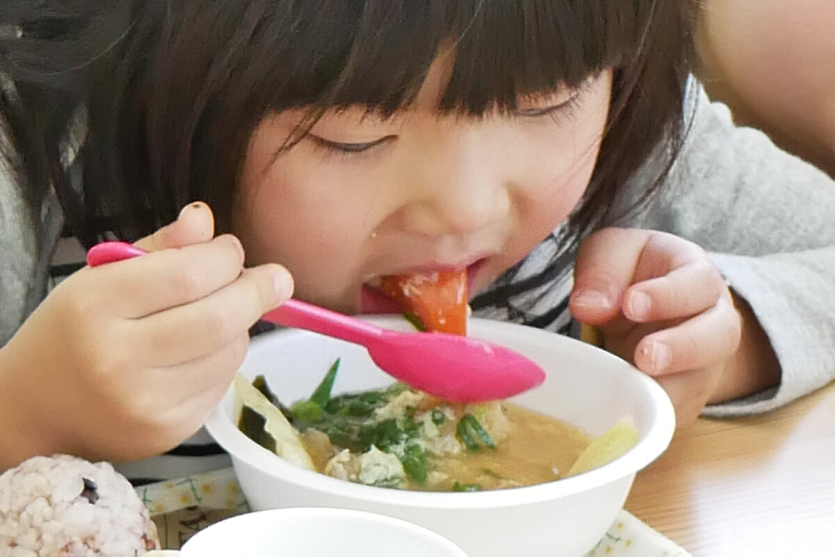 子どもたちに和ごはんを